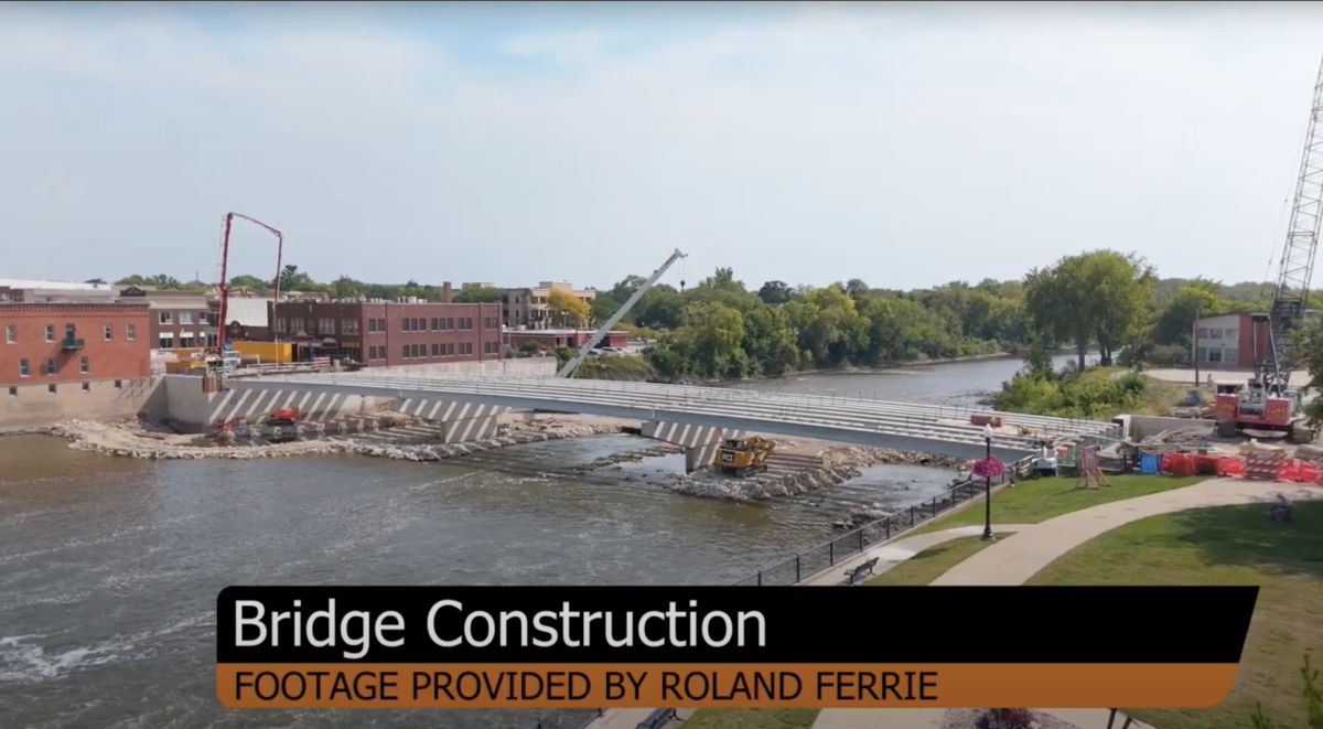 Knight Vision News covers the building of the Bremer Ave. bridge.