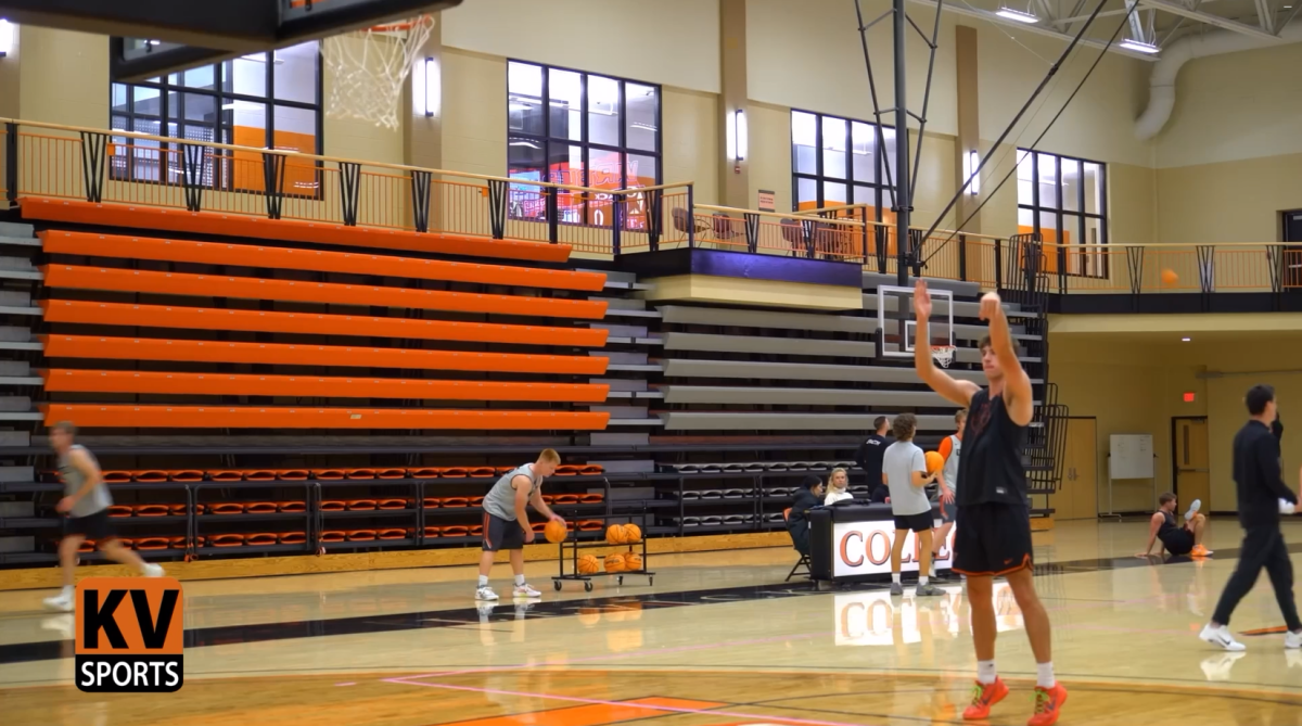 The Wartburg Men's Basketball team practices in preparation for their 2025-26 season.