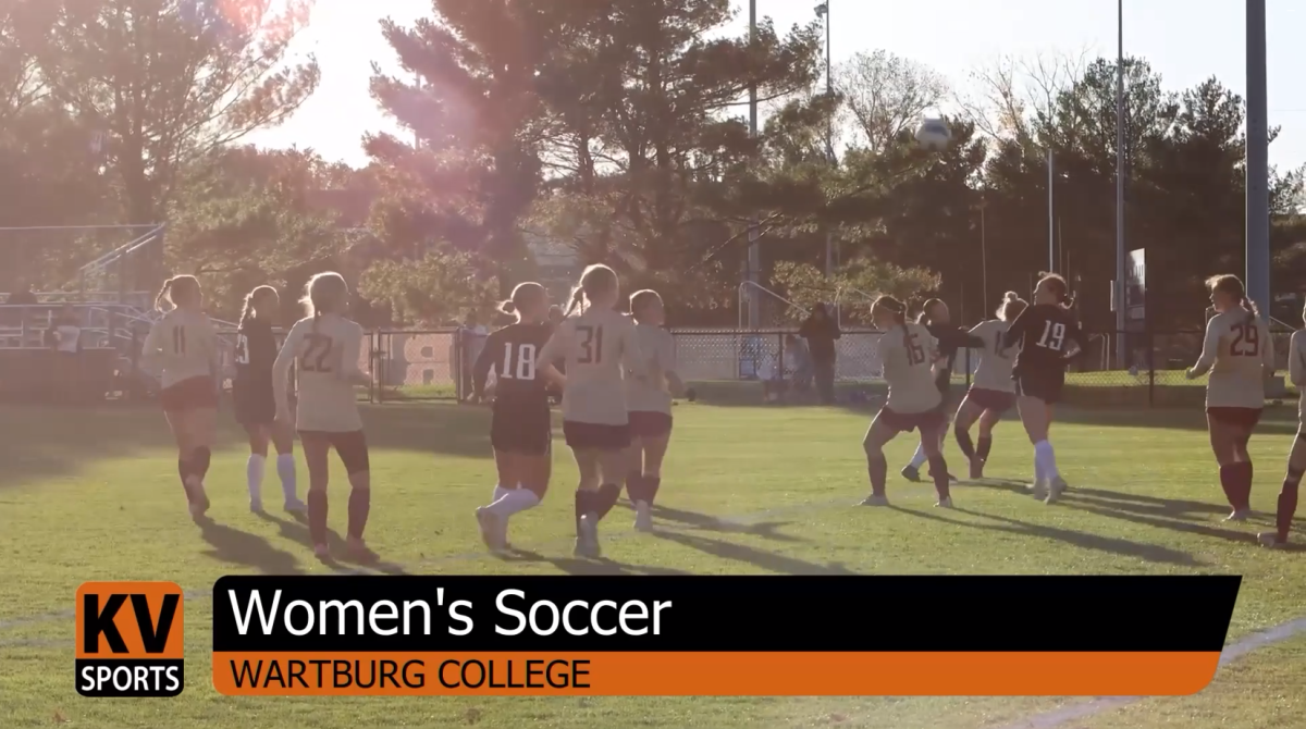 The Wartburg Women's Soccer team competes against Coe College on Oct. 22.