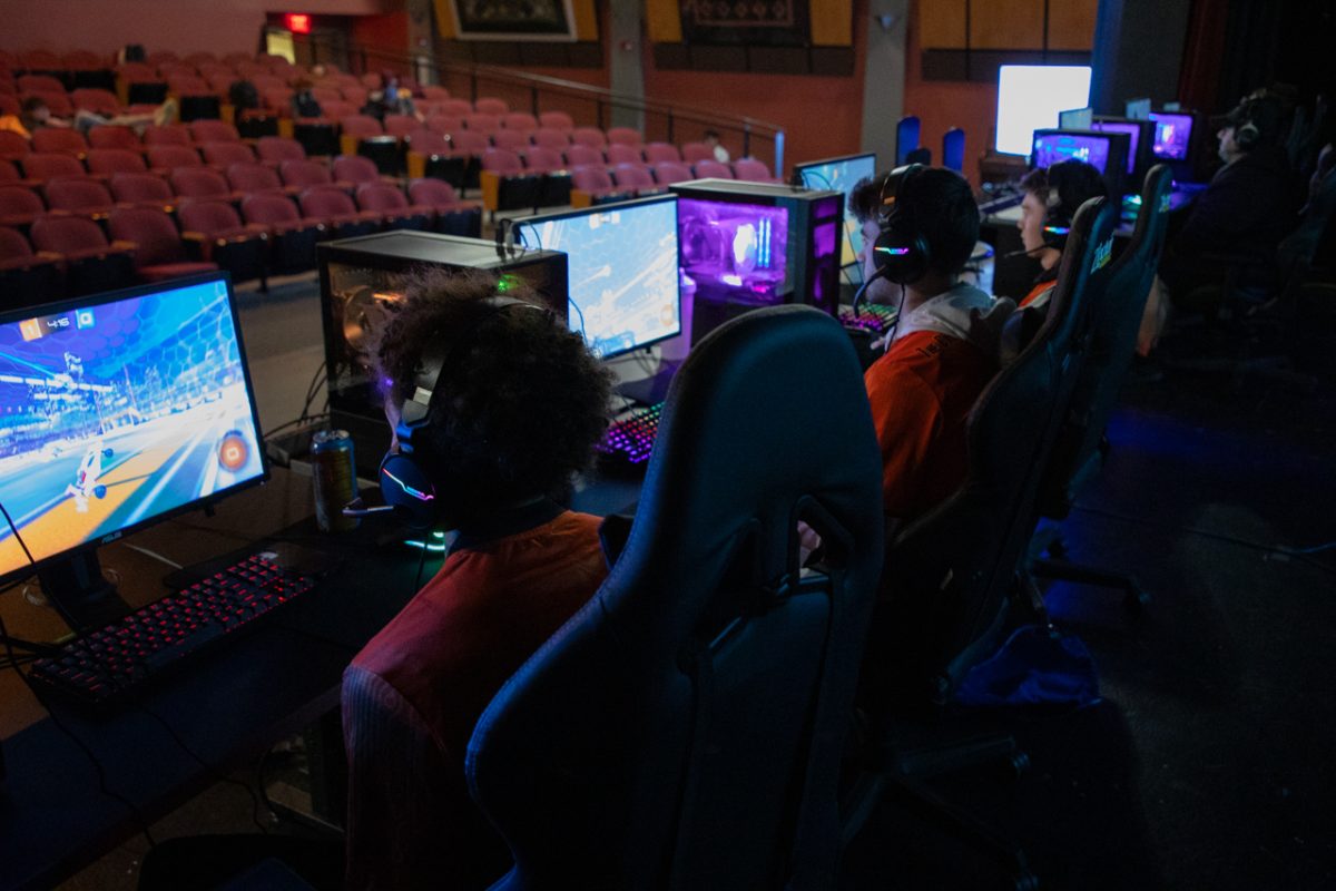 The Wartburg Rocket League team faces off against Illinois College.