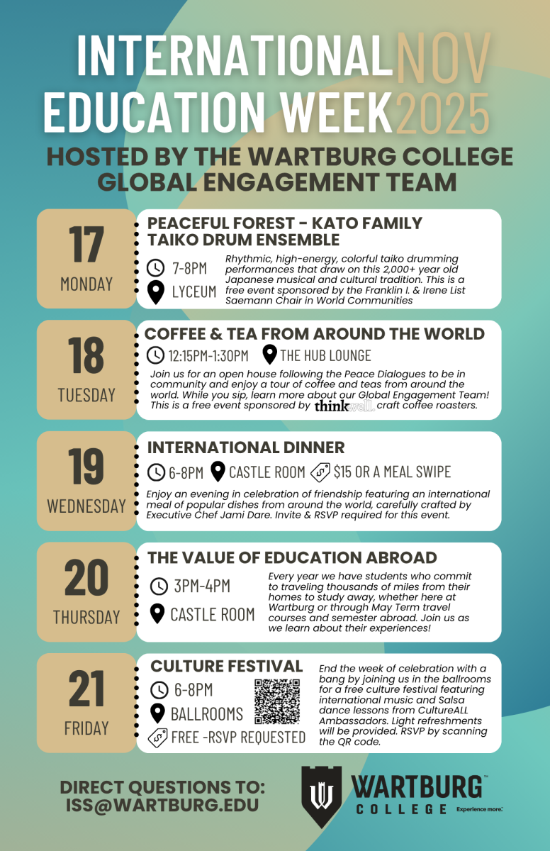 The Global Engagement Team's International Education Week Poster