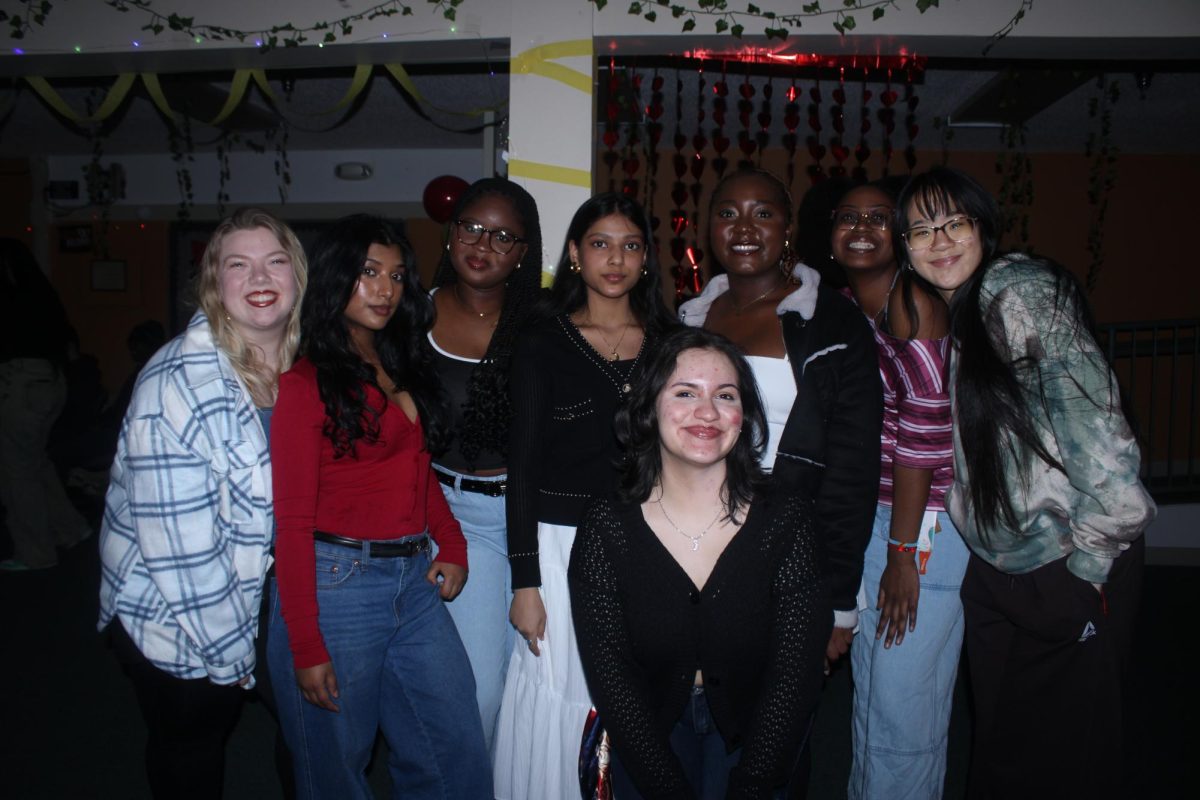 Attendees: Lexi Cahoy, Tanishka Chandel, Regina Mbake, Simran Sayyed, Andrea Guevara Jaramillo, Fomonyuy (Fomo) Shiyntum, Consolate N. Kumboko and Brooklyn C. Hubbard enjoying the event.