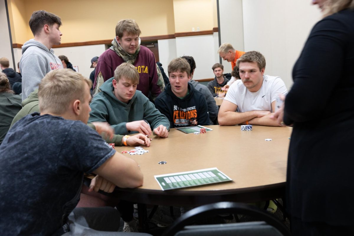 The game of poker is starting to get intense with each move.